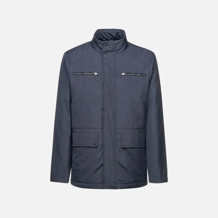Man Geox Jackets RENNY MAN Sky Captain Midseason Jacket Sky Captain