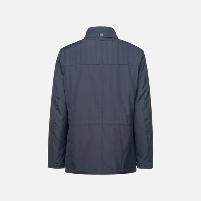 Man Geox Jackets RENNY MAN Sky Captain Midseason Jacket Sky Captain