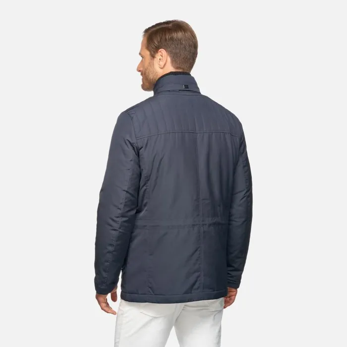 Man Geox Jackets RENNY MAN Sky Captain Midseason Jacket Sky Captain