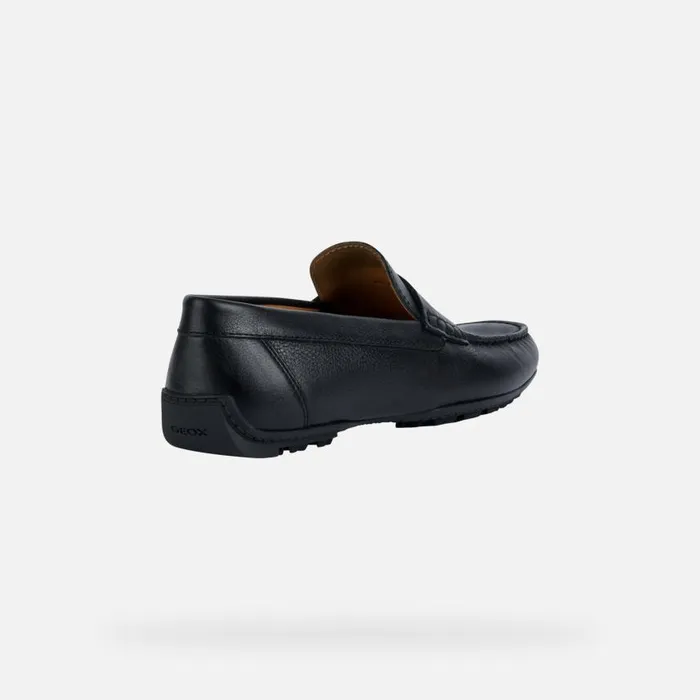 Man Geox Loafers KOSMOPOLIS GRIP W Leather Loafers Black Man Geox Black