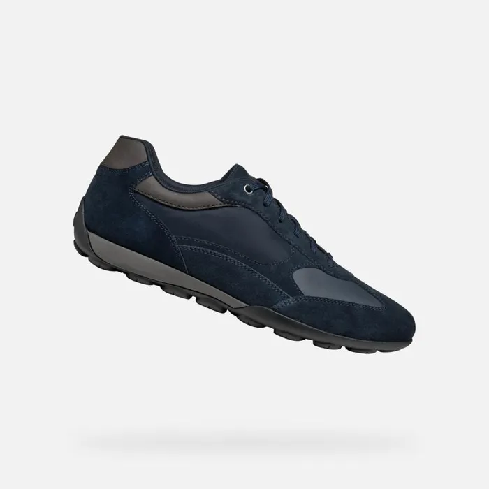 Man Geox Sneakers SNAKE 20 MAN Navy Low Top Sneakers Navy