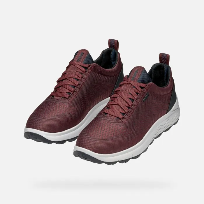 Man Geox Sneakers SPHERICA 4X4 ABX MAN WineNavy Waterproof Trainers Winenavy