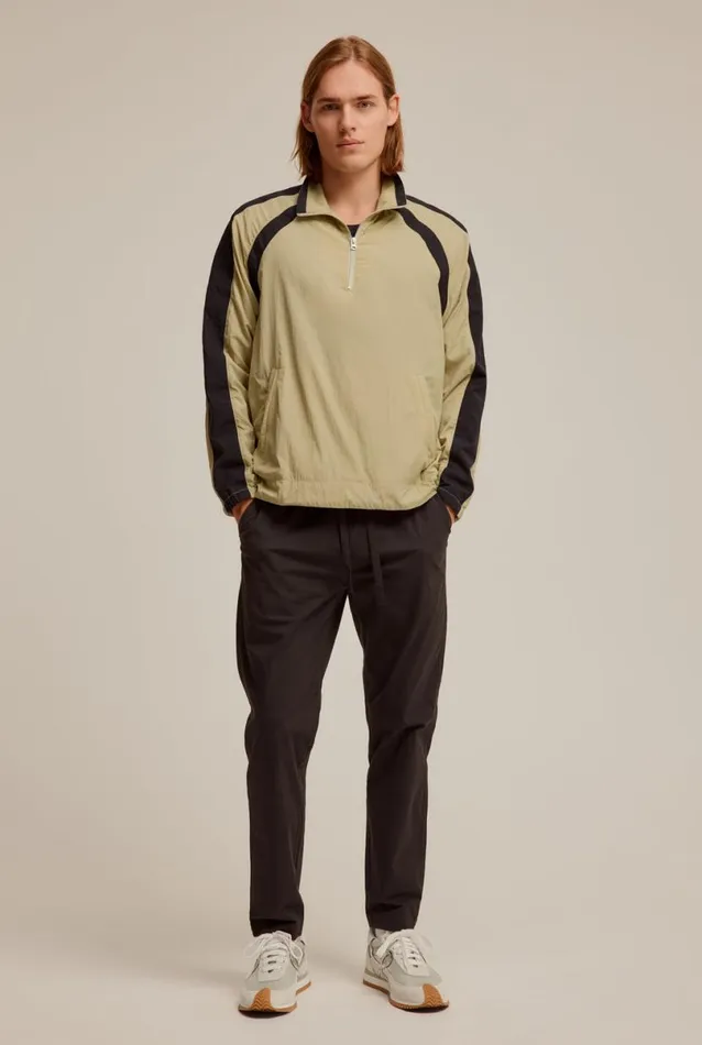 Man Venroy Jackets Panelled Nylon Quarter Zip