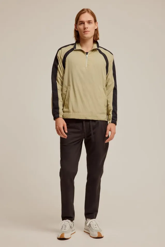 Man Venroy Jackets Panelled Nylon Quarter Zip