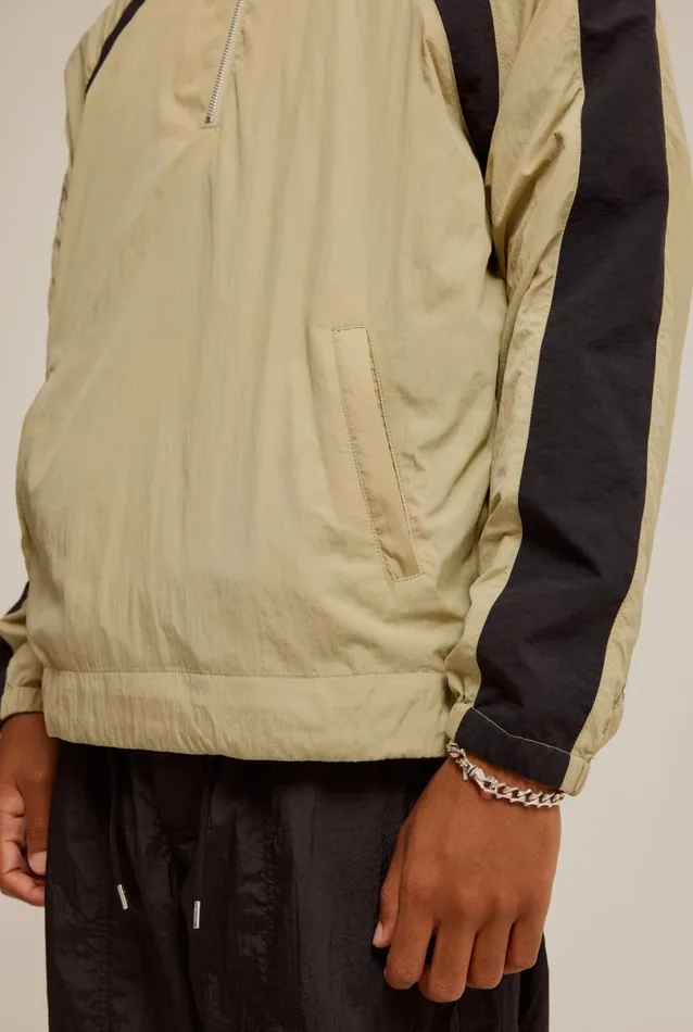Man Venroy Jackets Panelled Nylon Quarter Zip