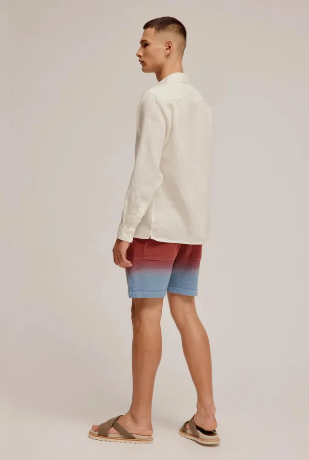 Man Venroy Knitwear Linen Knitted Short