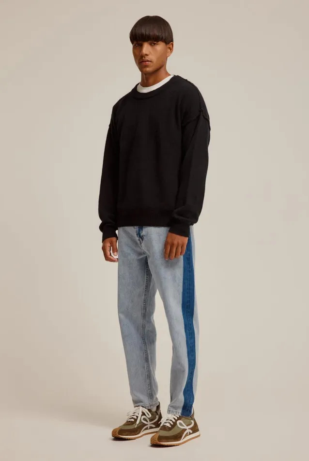 Man Venroy Pants Contrast Denim Jean