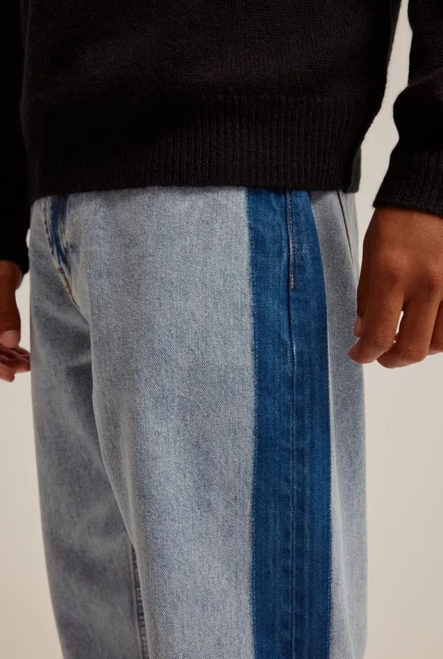Man Venroy Pants Contrast Denim Jean