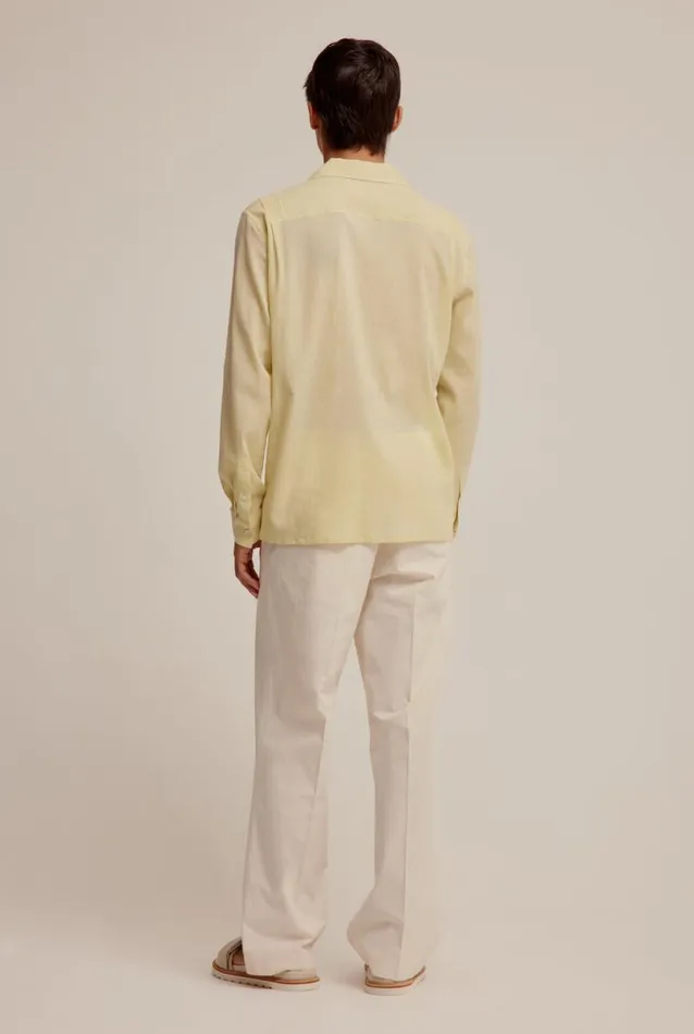 Man Venroy Shirts Long Sleeve Pin Stitch Seersucker Shirt