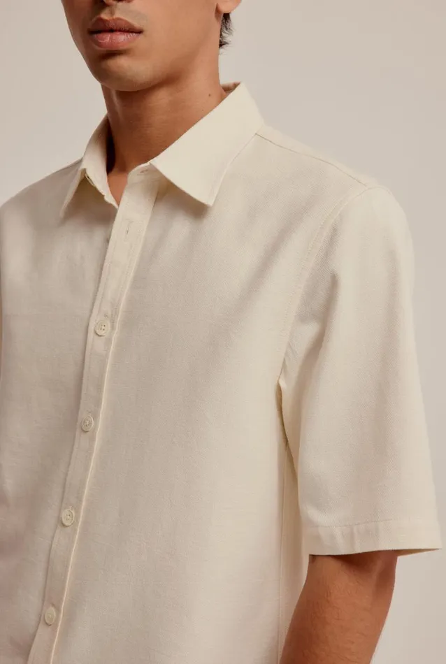 Man Venroy Shirts Stripe Mid Sleeve Border Shirt