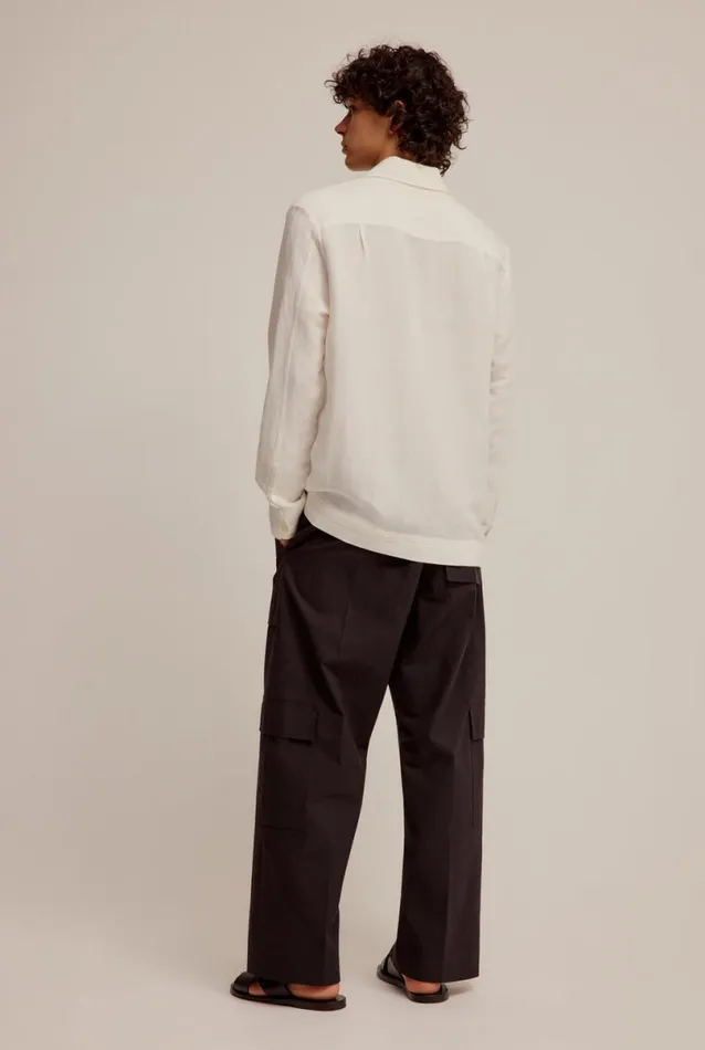 Man Venroy Shirts Textured Woven Stripe Shirt