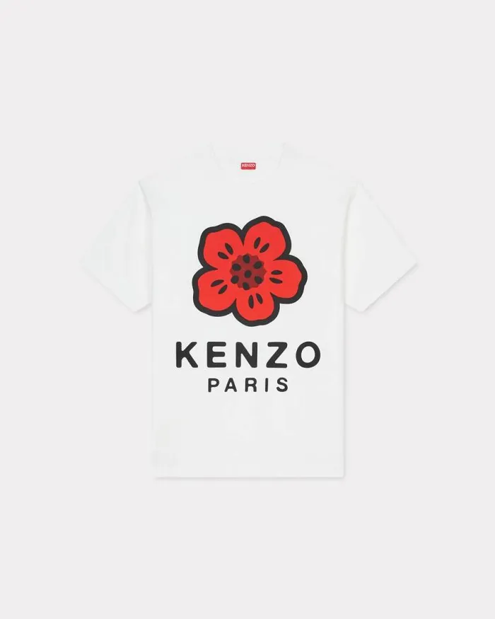 Men 039Boke Flower039 Tshirt In Cotton Off White Kenzo Tshirts And Polos