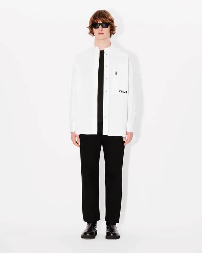Men 039Boke Flower 20039 Oversized Shirt White Kenzo Shirts