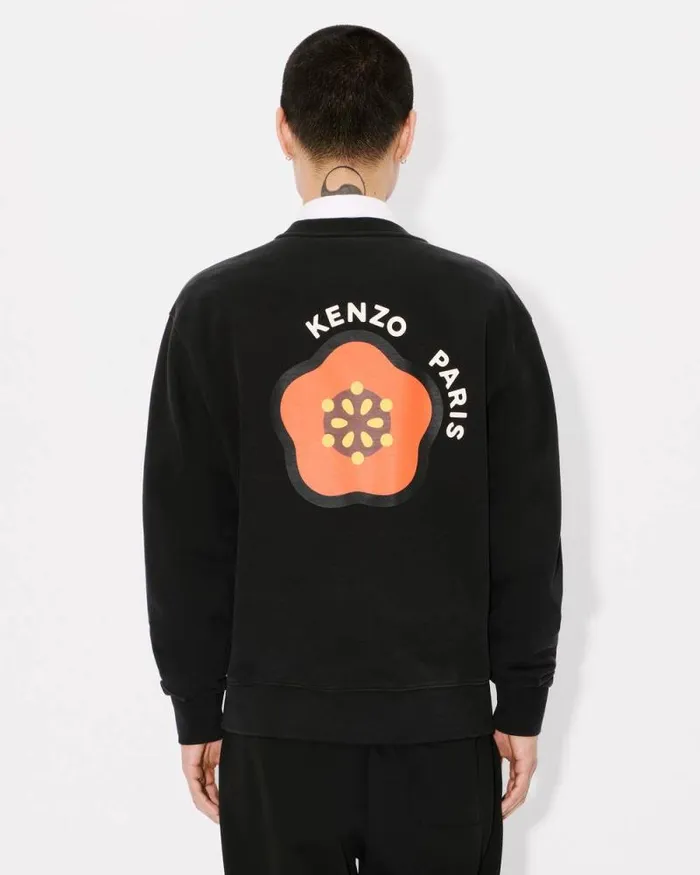 Men 039KENZO Pop039 Sweatshirt In Cotton Black Kenzo Sweatshirts And Hoodies