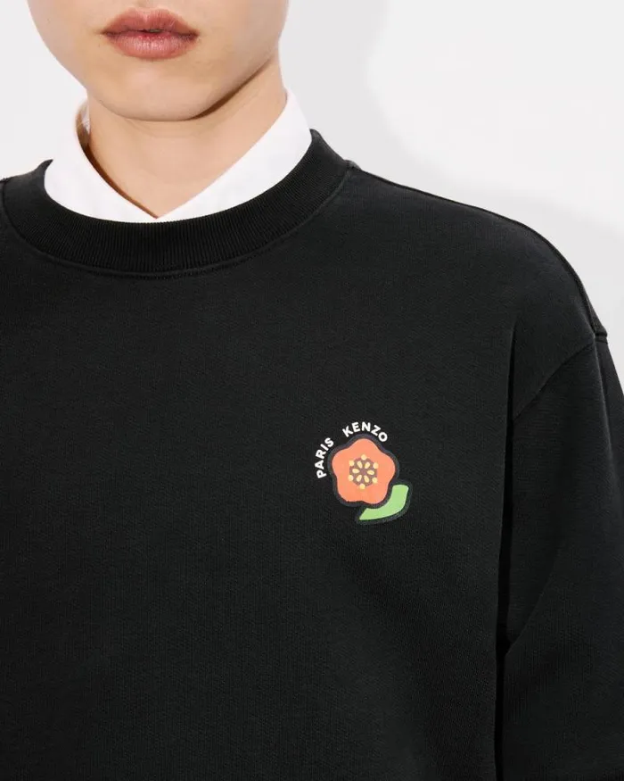 Men 039KENZO Pop039 Sweatshirt In Cotton Black Kenzo Sweatshirts And Hoodies