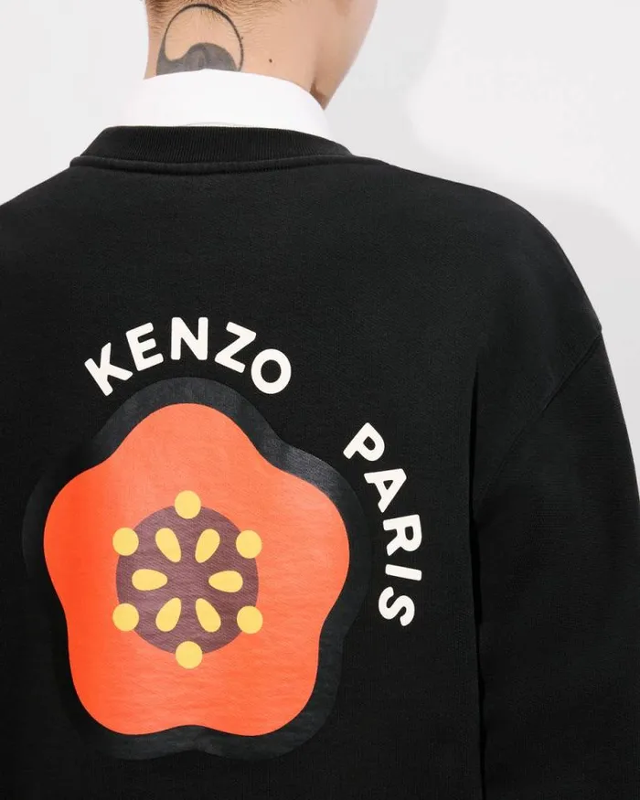 Men 039KENZO Pop039 Sweatshirt In Cotton Black Kenzo Sweatshirts And Hoodies