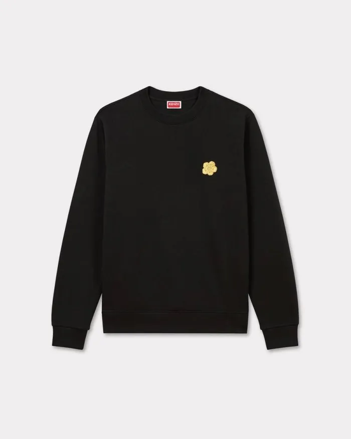 Men 039Lunar New Year039 Embroidered Slim Sweatshirt In Cotton Black Kenzo Sweatshirts And Hoodies