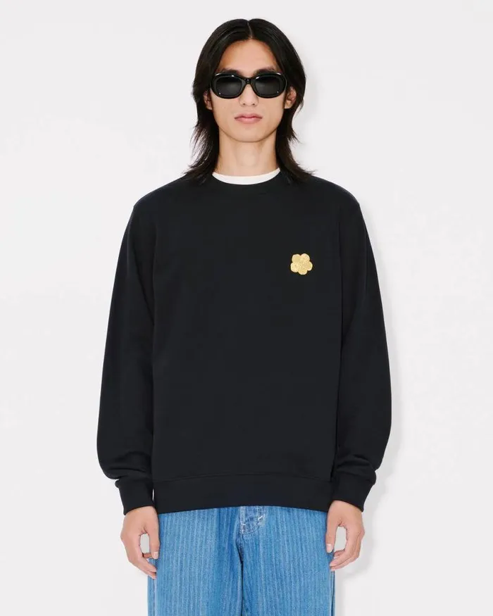 Men 039Lunar New Year039 Embroidered Slim Sweatshirt In Cotton Black Kenzo Sweatshirts And Hoodies