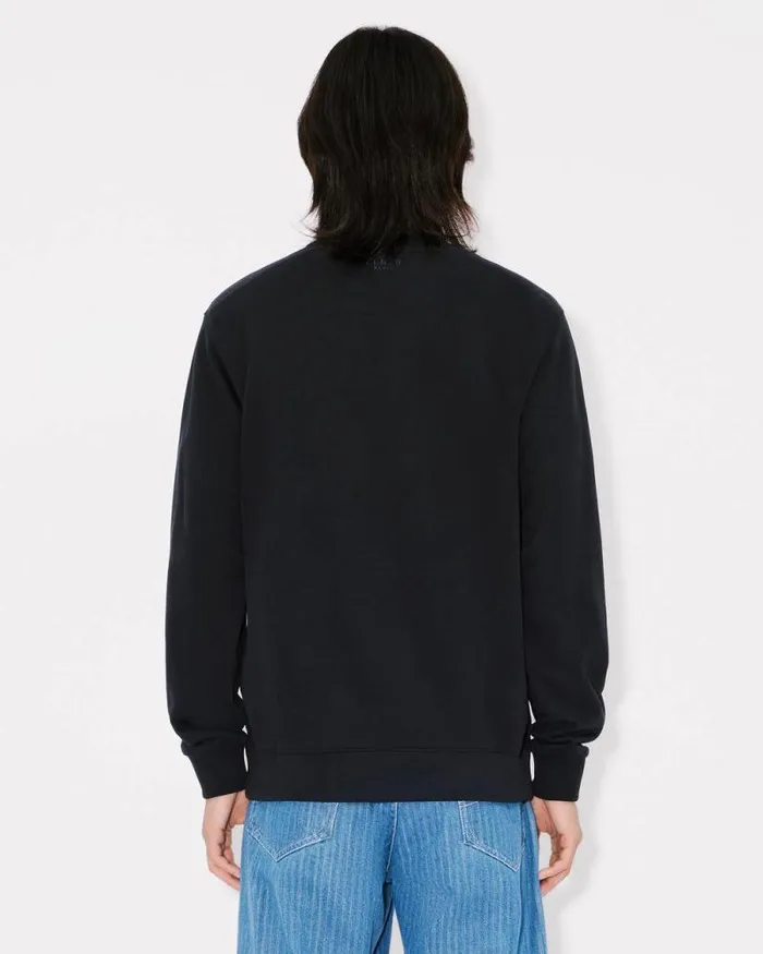 Men 039Lunar New Year039 Embroidered Slim Sweatshirt In Cotton Black Kenzo Sweatshirts And Hoodies