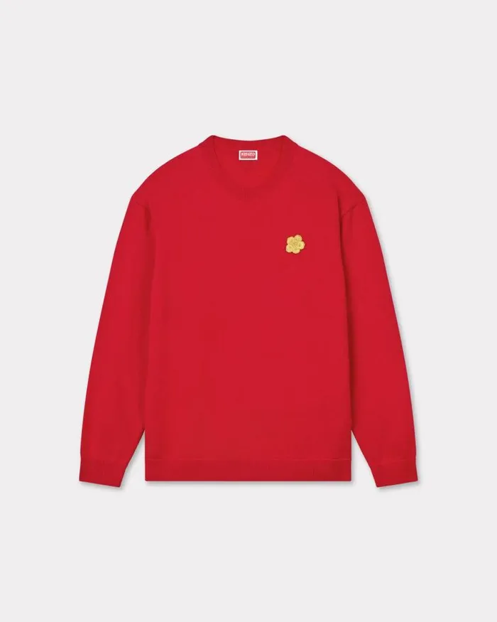 Men 039Lunar New Year039 Merino Wool Jumper Cherry Kenzo Sweaters And Cardigans