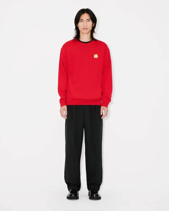 Men 039Lunar New Year039 Merino Wool Jumper Cherry Kenzo Sweaters And Cardigans