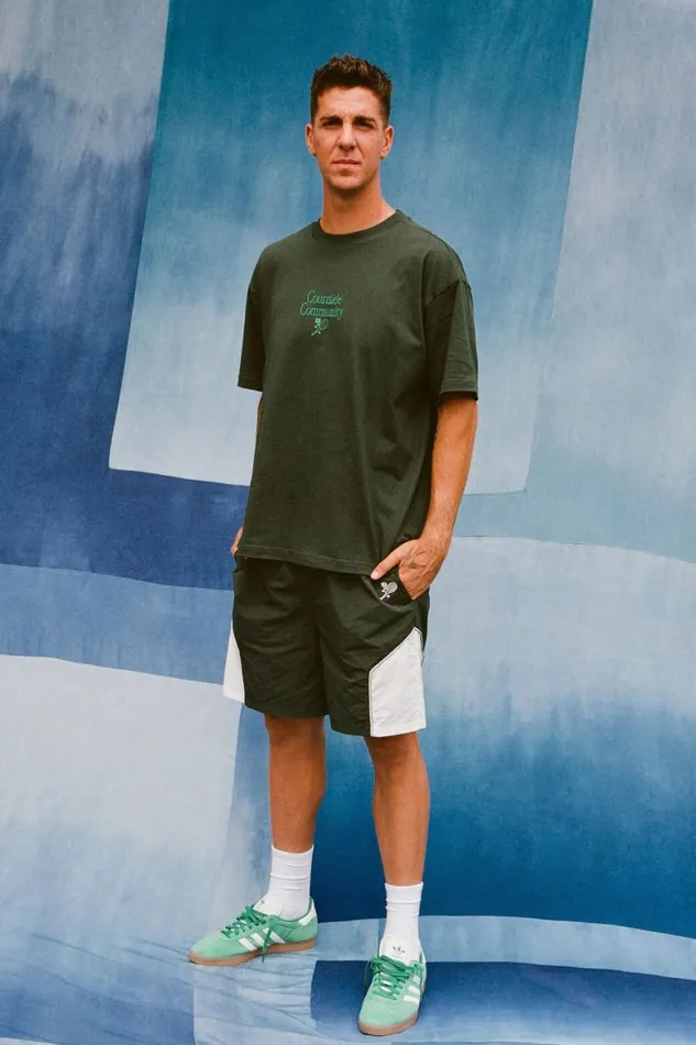 Men Activewear Cotton On Active Kokkinakis Tech Short Pine Grove White Panel