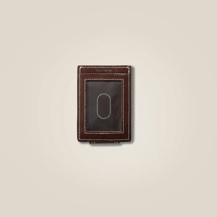 Men Bags and Wallets Ariat Basketweave Card Case Brown Men Bags and Wallets Ariat Basketweave Card Case Brown