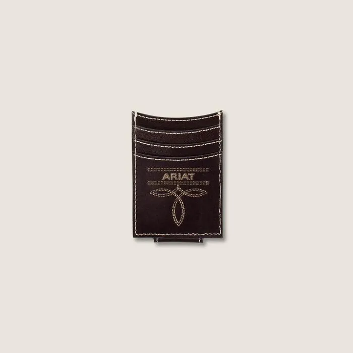 Men Bags and Wallets Ariat Cross Front Pocket Brown Men Bags and Wallets Ariat Cross Front Pocket Brown