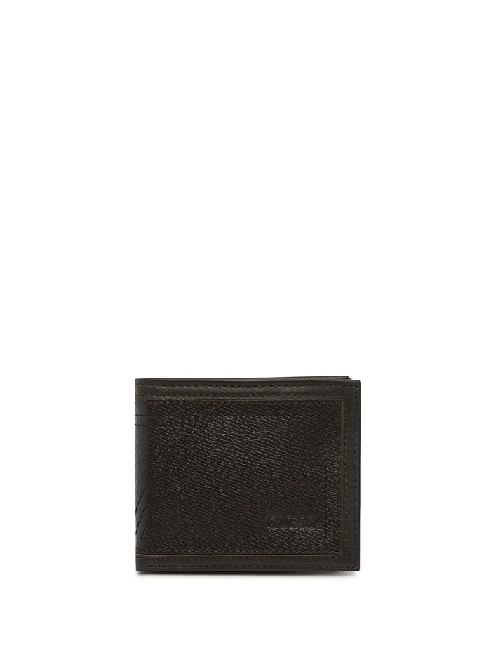 Men Bags and Wallets GUESS Brown Ramona Passcase Wallet