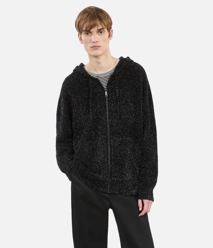Men Black Glittery Cardigan THE KOOPLES Sweaters