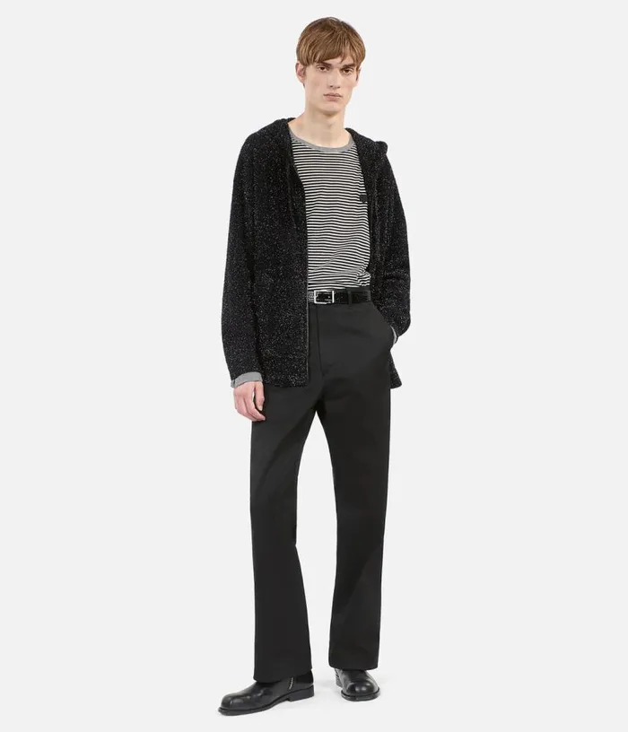 Men Black Glittery Cardigan THE KOOPLES Sweaters