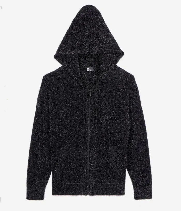 Men Black Glittery Cardigan THE KOOPLES Sweaters