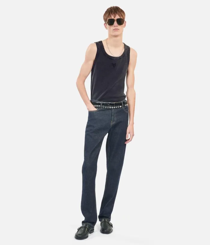 Men Black Heart Tank Top THE KOOPLES Tshirts