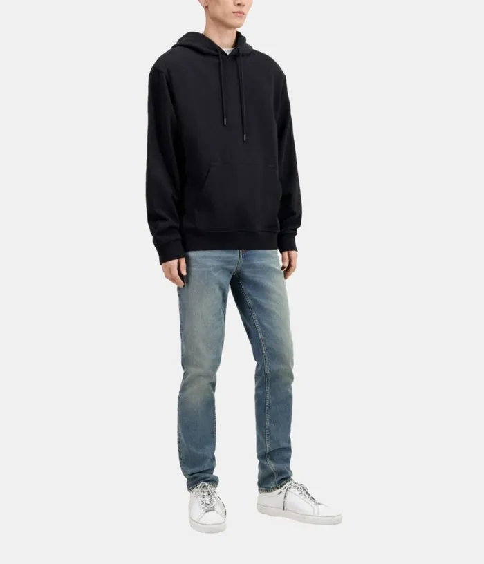 Men Black Hoodie With Flower Skull Serigraphy THE KOOPLES Sweatshirts and Sweatpants Men Black Hoodie With Flower Skull Serigraphy THE KOOPLES Sweatshirts and Sweatpants