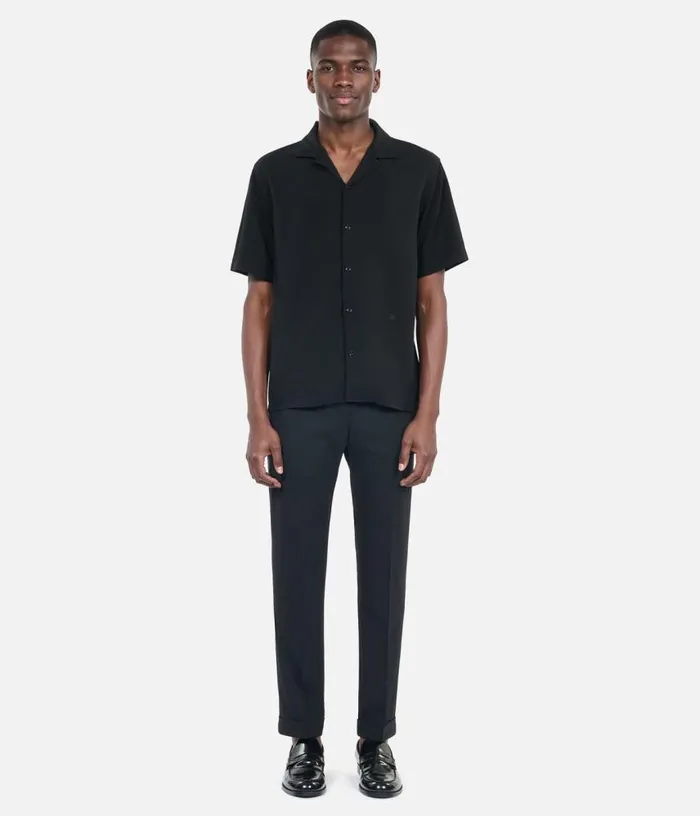 Men Black Shortsleeved Shirt THE KOOPLES Shirts
