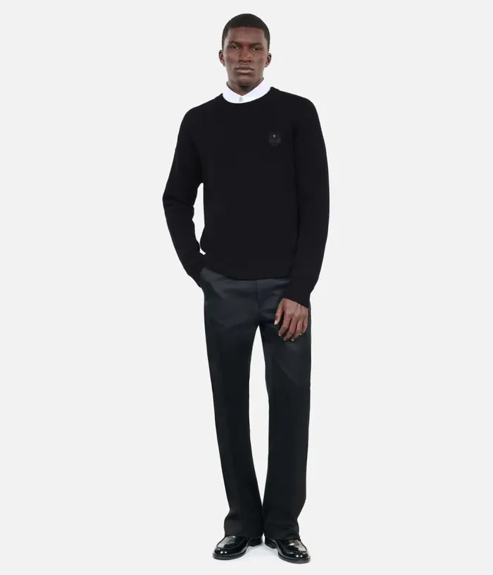 Men Black Wool Sweater THE KOOPLES Sweaters