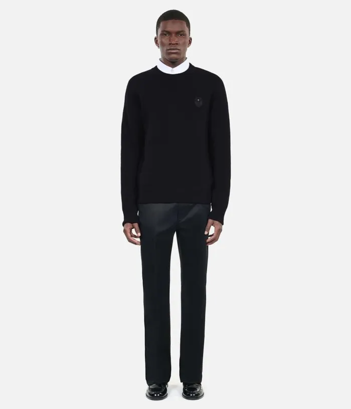 Men Black Wool Sweater THE KOOPLES Sweaters