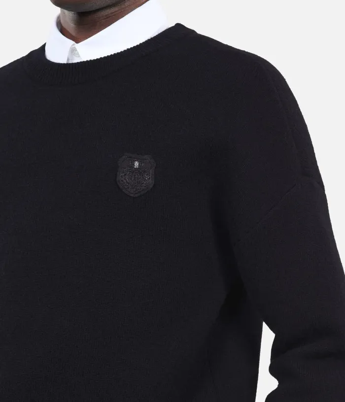 Men Black Wool Sweater THE KOOPLES Sweaters