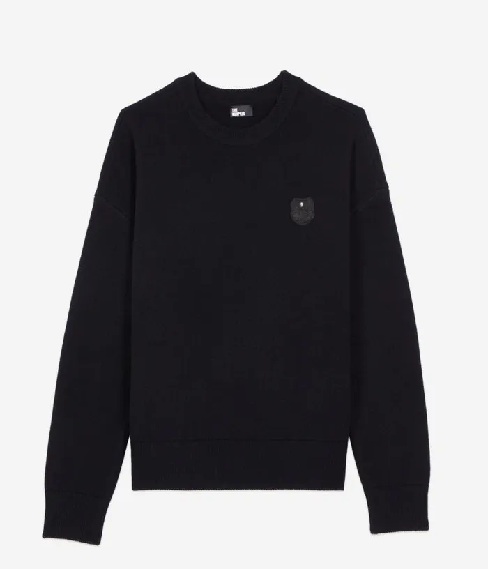 Men Black Wool Sweater THE KOOPLES Sweaters