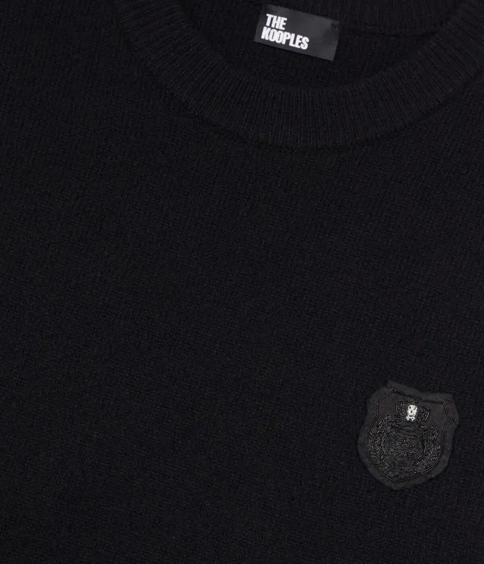 Men Black Wool Sweater THE KOOPLES Sweaters