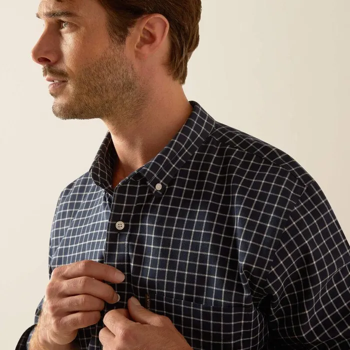 Men Button Down Shirts Ariat Clement Shirt Twilight Plaid Men Button Down Shirts Ariat Clement Shirt Twilight Plaid