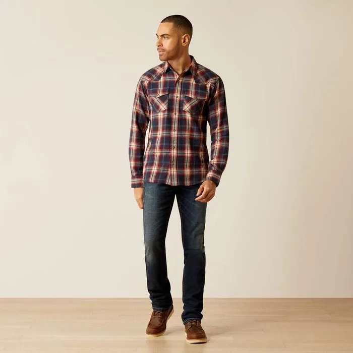 Men Button Down Shirts Ariat Hardy Retro Fit Shirt Maritime Blue Men Button Down Shirts Ariat Hardy Retro Fit Shirt Maritime Blue