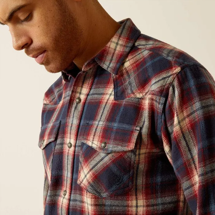 Men Button Down Shirts Ariat Hardy Retro Fit Shirt Maritime Blue Men Button Down Shirts Ariat Hardy Retro Fit Shirt Maritime Blue