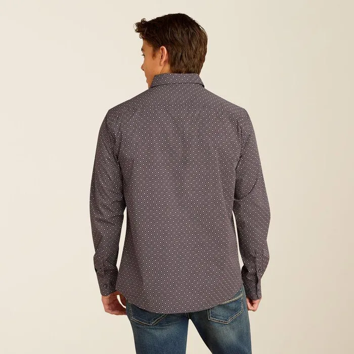 Men Button Down Shirts Ariat Mattie Modern Fit Shirt Parisian Night Men Button Down Shirts Ariat Mattie Modern Fit Shirt Parisian Night