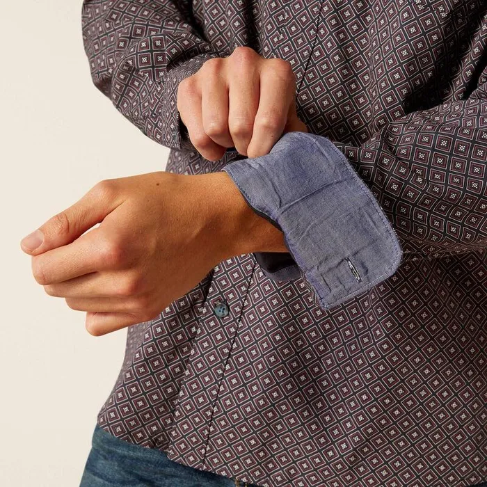 Men Button Down Shirts Ariat Mattie Modern Fit Shirt Parisian Night Men Button Down Shirts Ariat Mattie Modern Fit Shirt Parisian Night