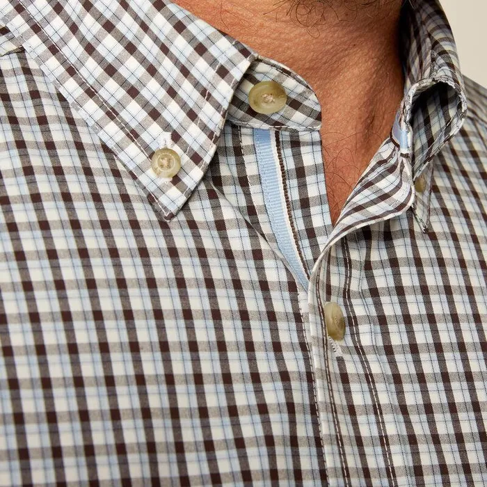 Men Button Down Shirts Ariat Pro Series Creek Fitted Shirt Light Blue Men Button Down Shirts Ariat Pro Series Creek Fitted Shirt Light Blue