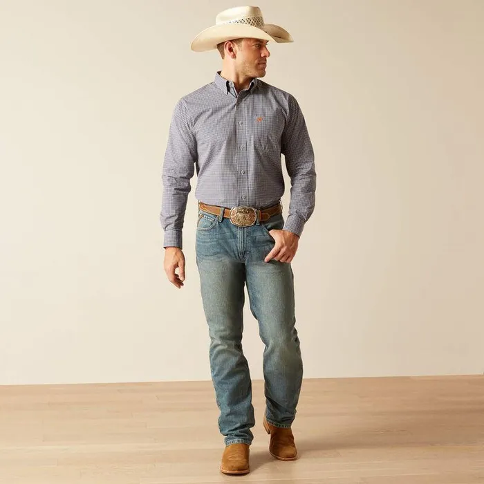 Men Button Down Shirts Ariat Pro Series Reign Classic Fit Shirt Navy Men Button Down Shirts Ariat Pro Series Reign Classic Fit Shirt Navy
