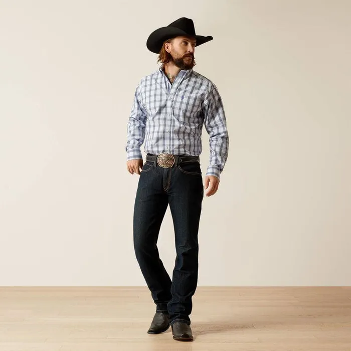 Men Button Down Shirts Ariat Pro Series River Classic Fit Shirt Light Blue Men Button Down Shirts Ariat Pro Series River Classic Fit Shirt Light Blue