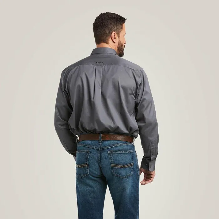 Men Button Down Shirts Ariat Team Logo Twill Classic Fit Shirt Quiet Shade Men Button Down Shirts Ariat Team Logo Twill Classic Fit Shirt Quiet Shade