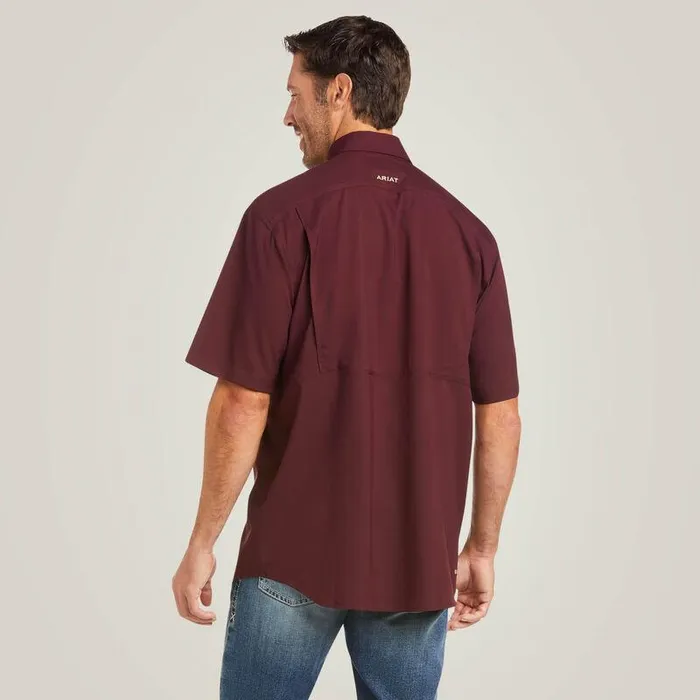 Men Button Down Shirts Ariat VentTEK Classic Fit Shirt Malbec Men Button Down Shirts Ariat VentTEK Classic Fit Shirt Malbec